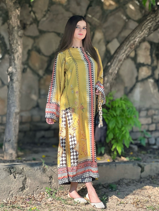 Yellow Blush digital print Co ords set