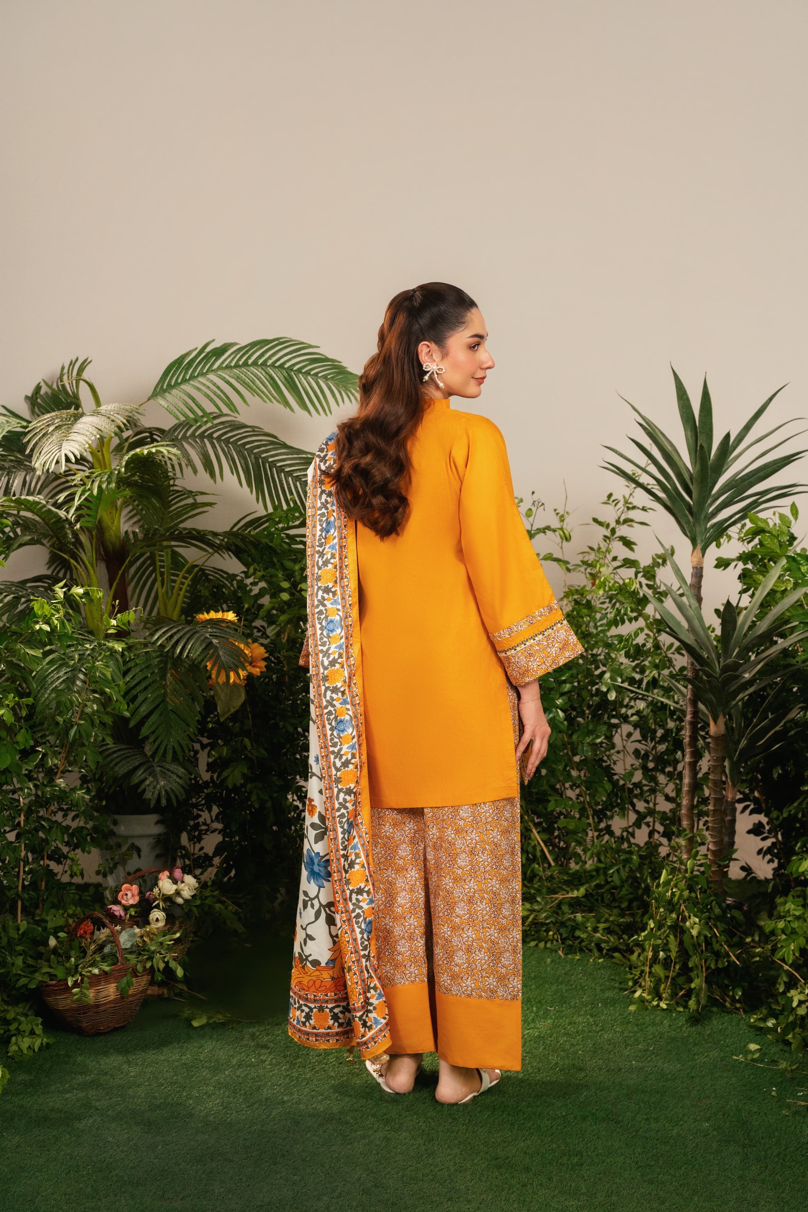 HAZEL Embroidered 3 pc with Shawl