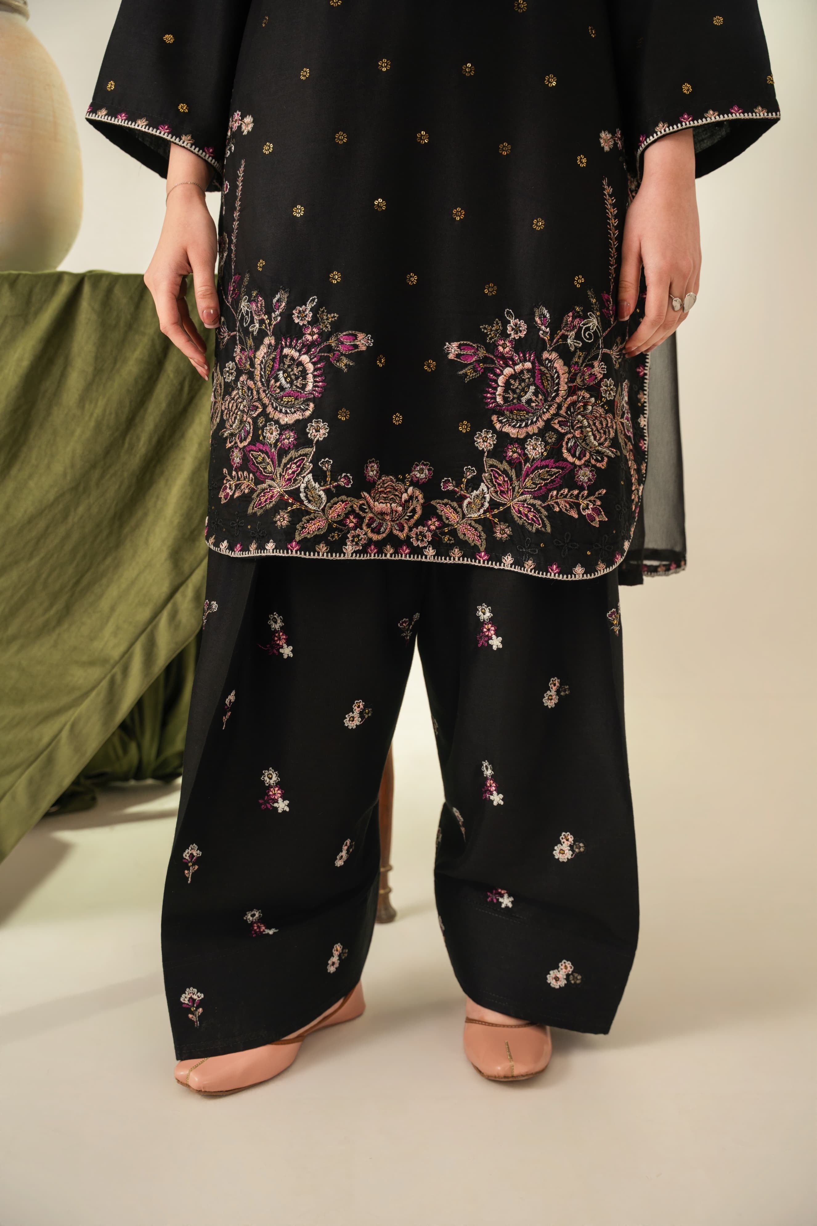 ZARQA Embroidered 3 pc