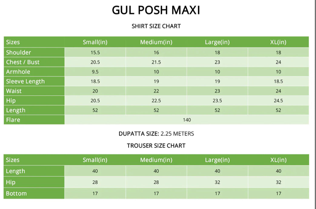 GULPOSH Maxi 3 pc