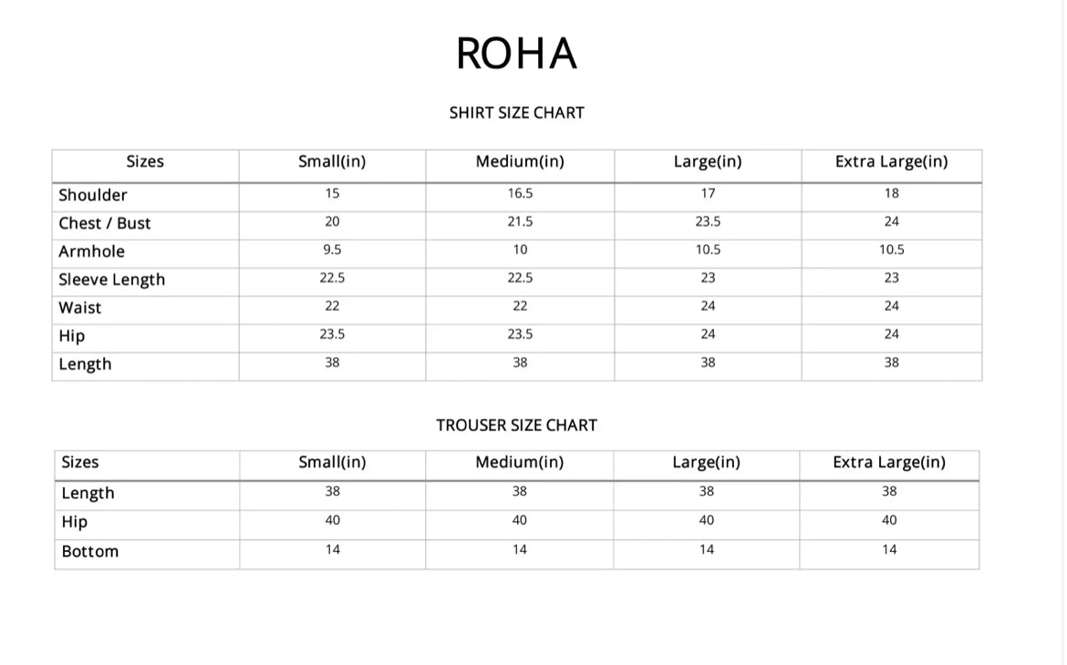 ROHA Embroidered 3 pc