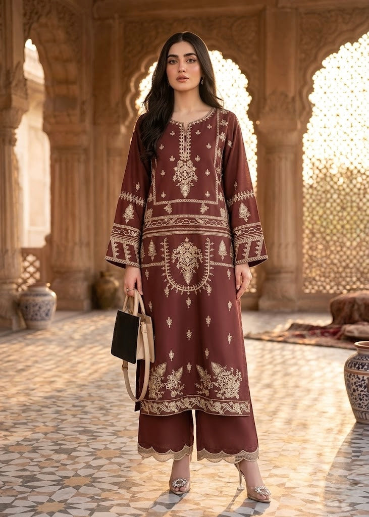LIBAS Embroidered 2 pc