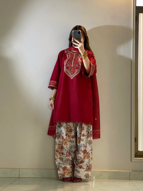3 pc - Kesar embroidered