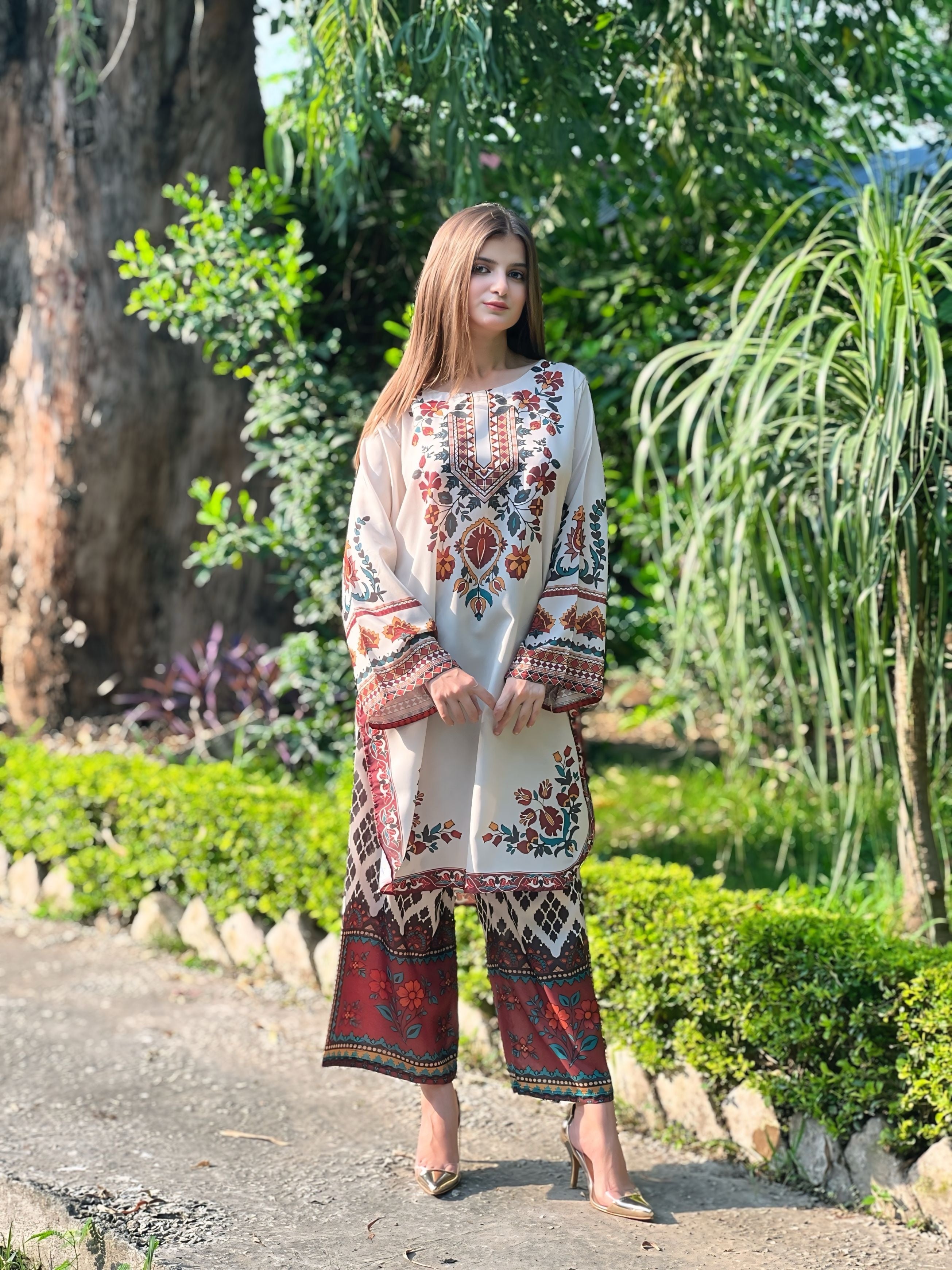 MEERAB digital Printed Co Ords set