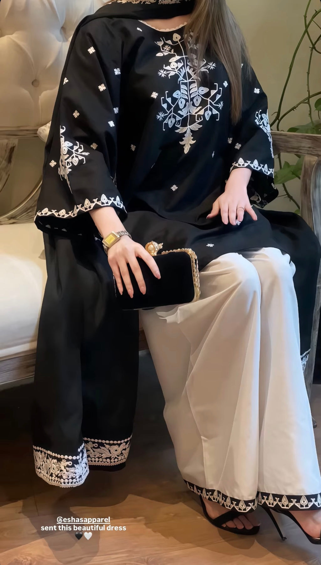 2 piece - LAAJ embroidered (Shirt and trouser)