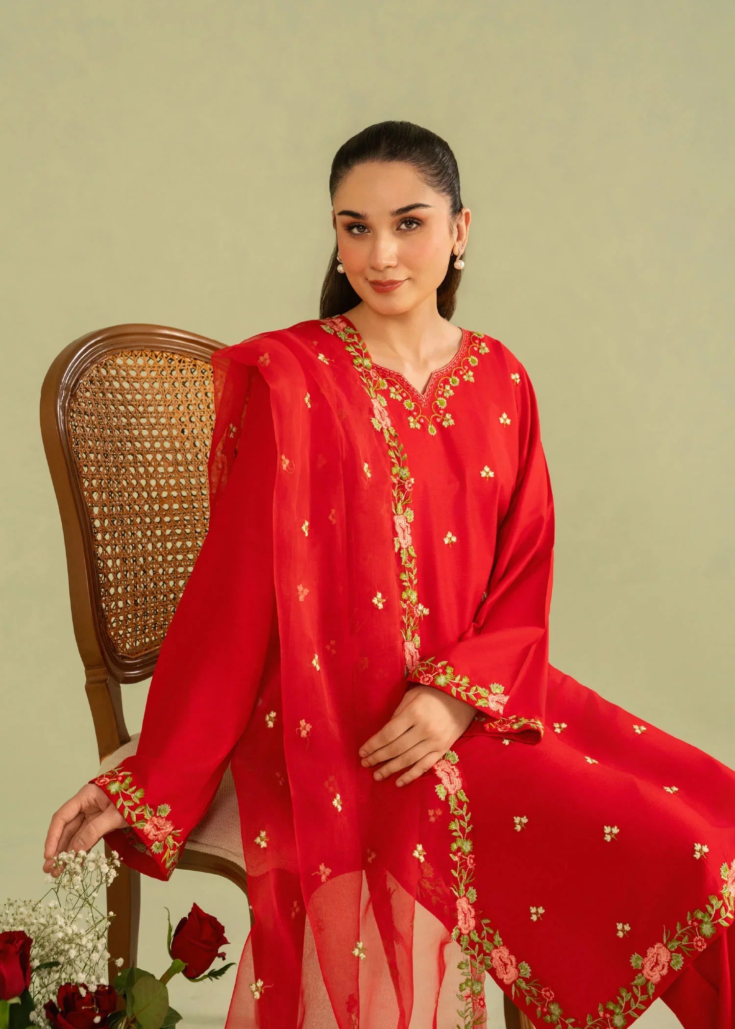 NEHAL Embroidered 3 pc