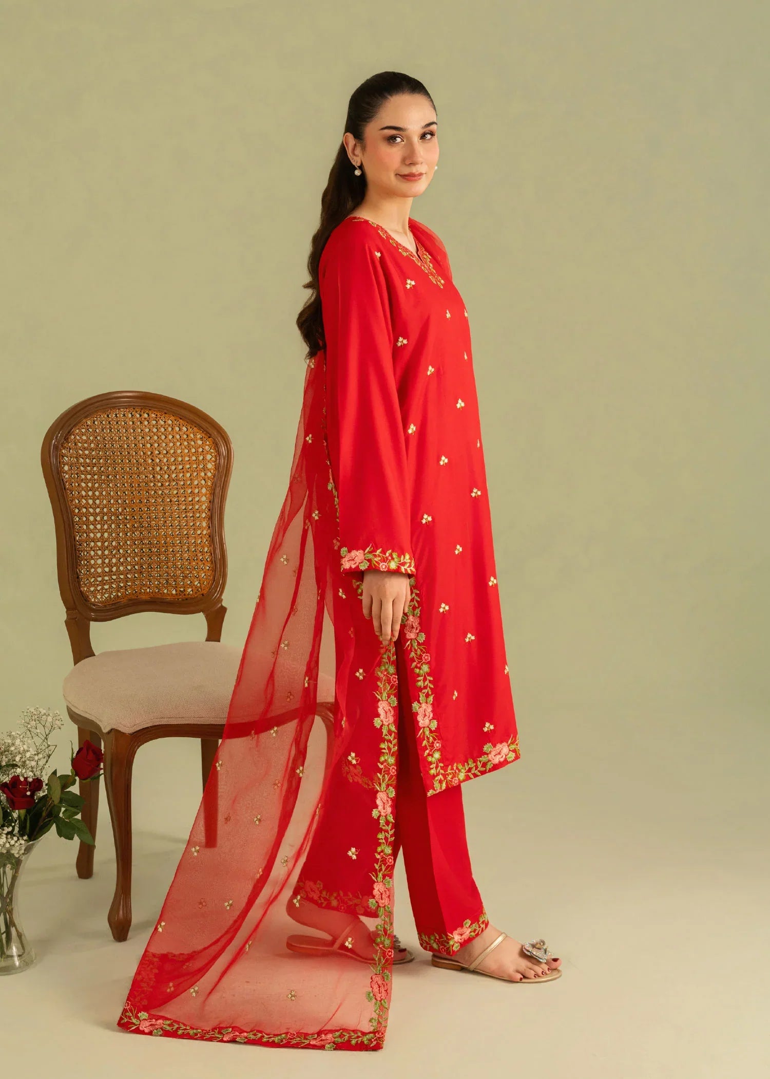 NEHAL Embroidered 3 pc