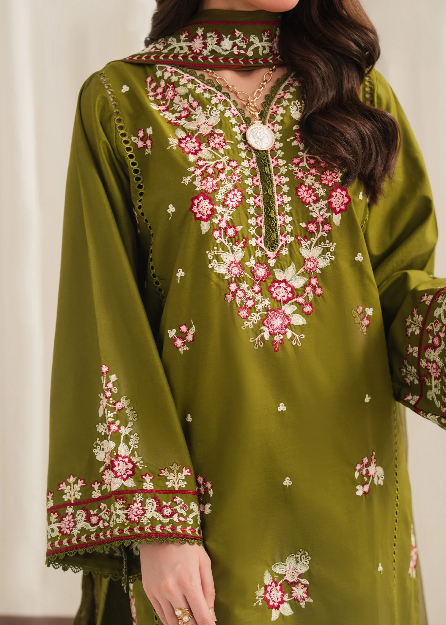 ANARKALI Embroidered 3 pc