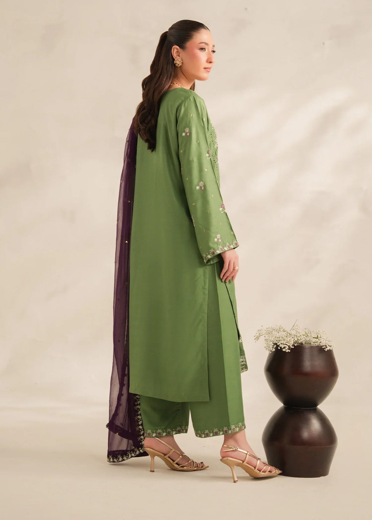 SEHNAI Embroidered 3 pc