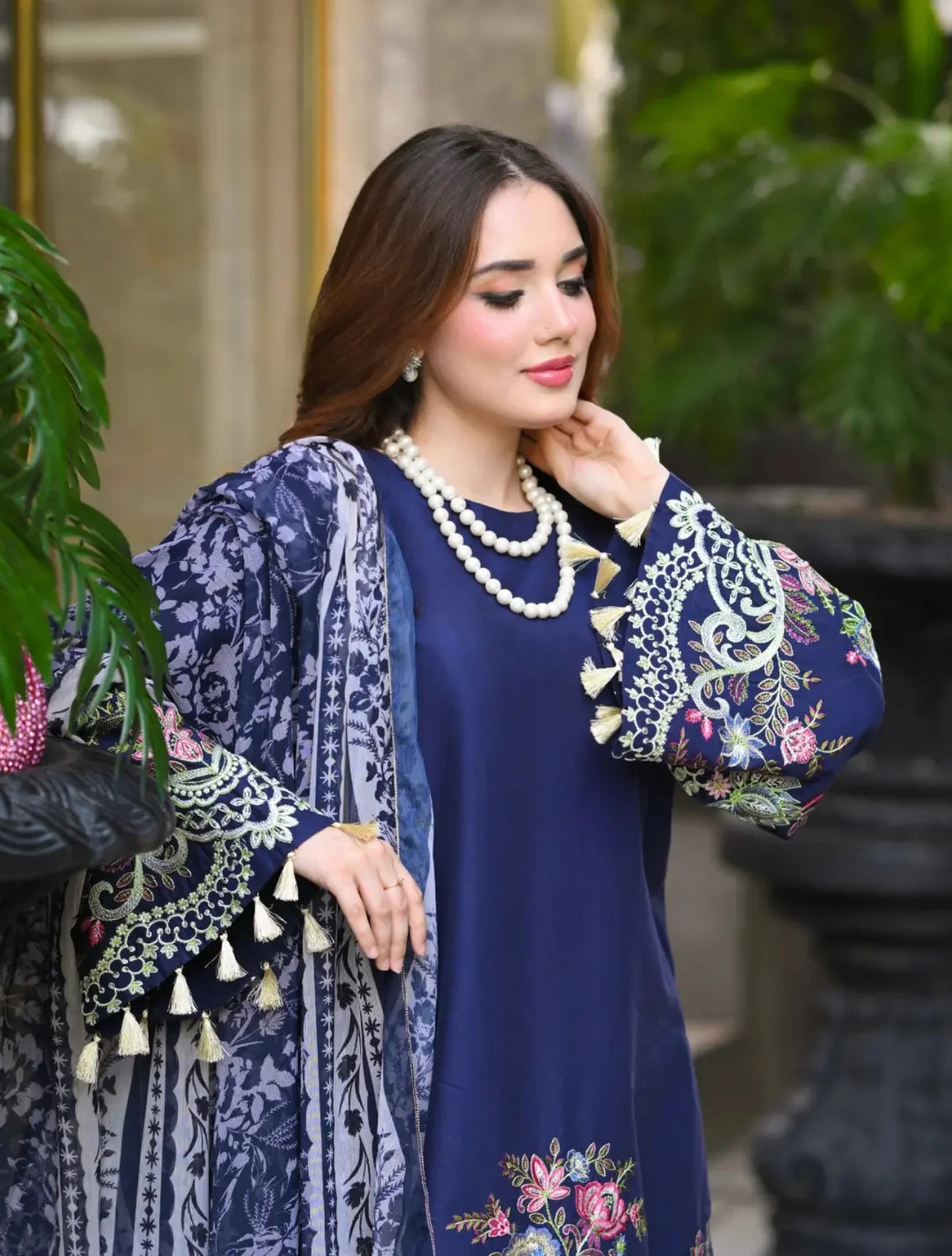 NILAYA Embroidered 3 pc