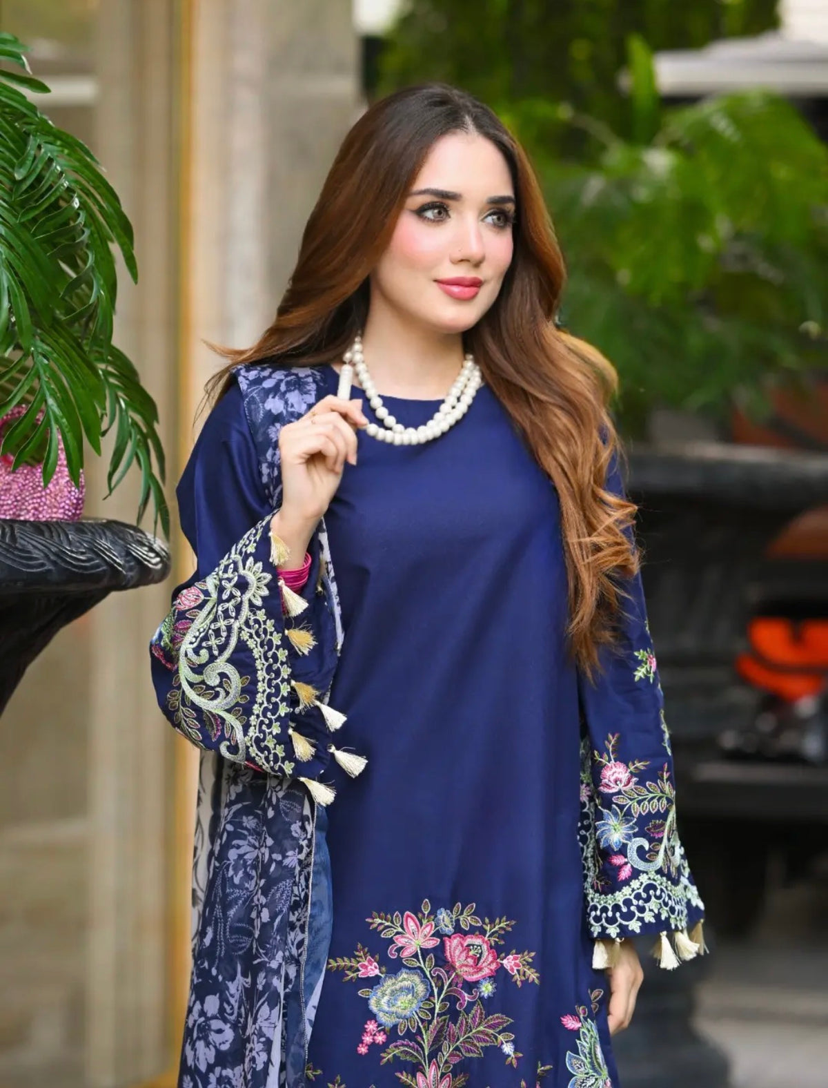 NILAYA Embroidered 3 pc