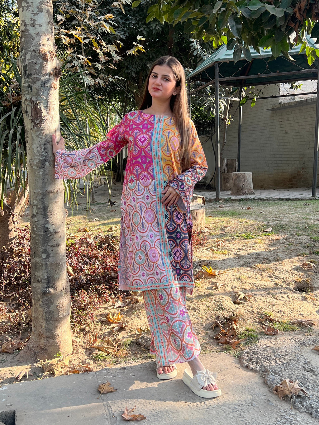 RANG SAAZ poly lawn digital print Co Ords