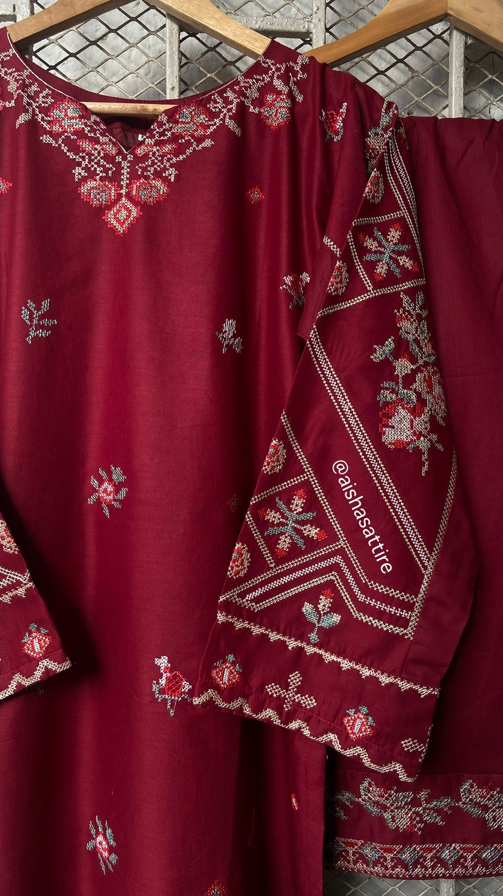 DUA Embroidered Co Ords Set