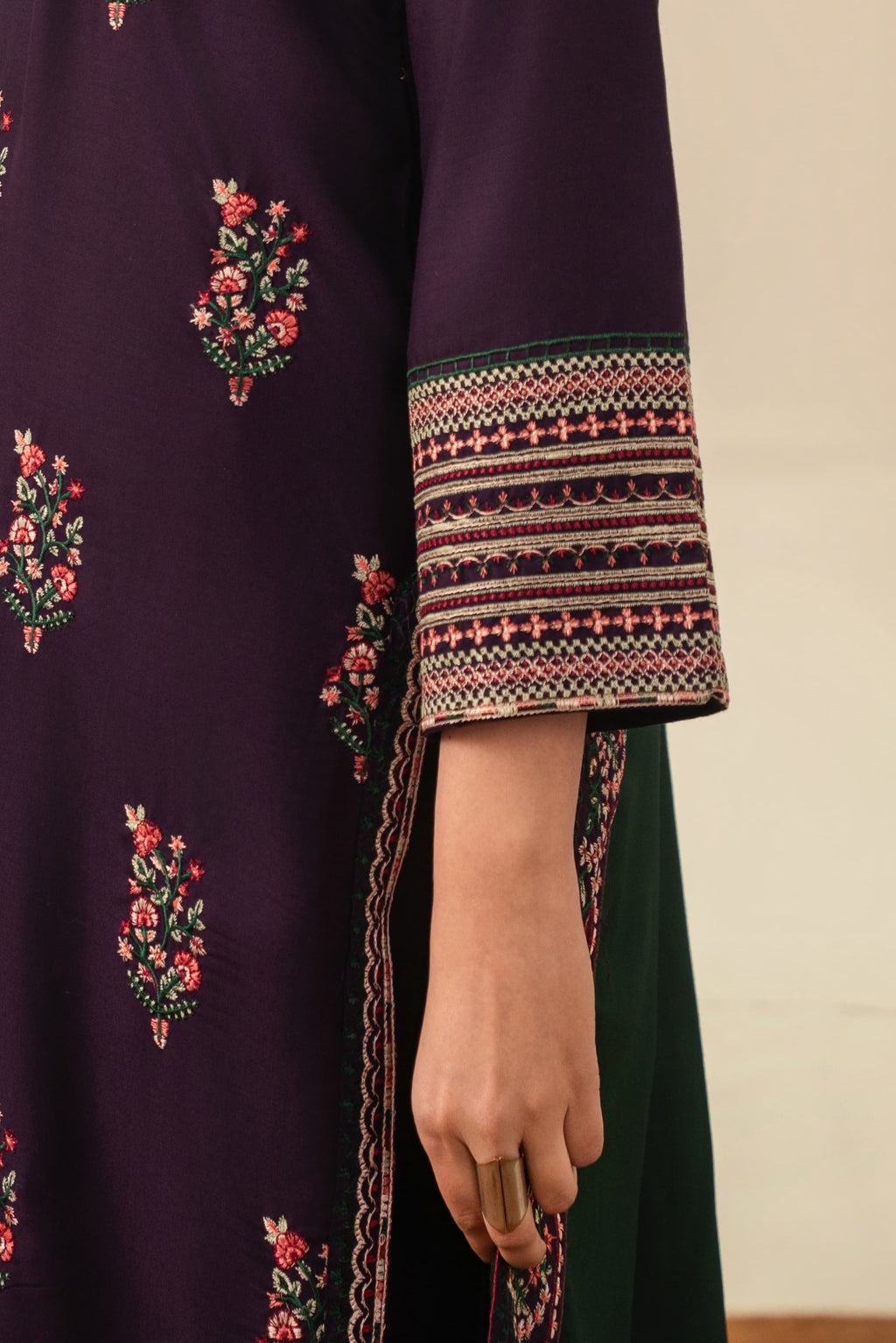ROOHI Embroidered 3 pc